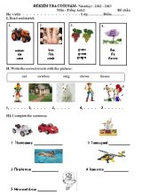 2 Đề kiểm tra cuối năm môn Tiếng Anh Lớp 2 - Năm học 2012-2013